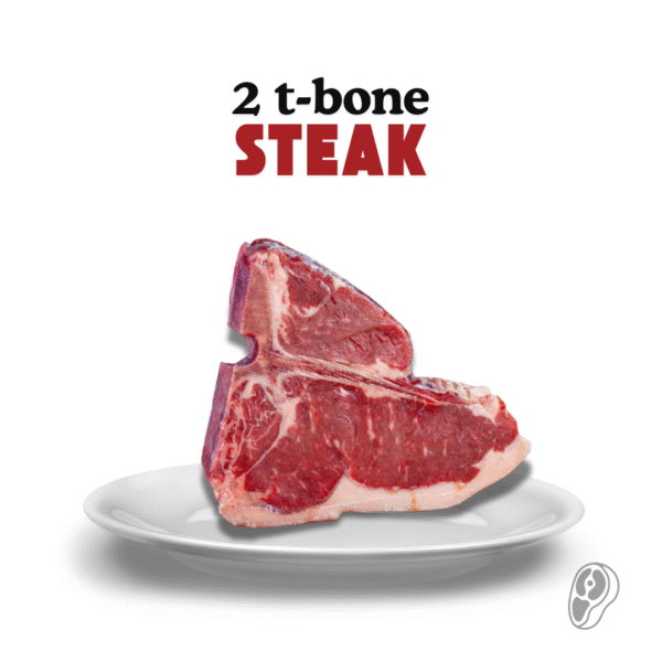 2 T-bone steak 600G